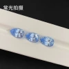 Water-drop cut cultivated aquamarine spinel details Picture